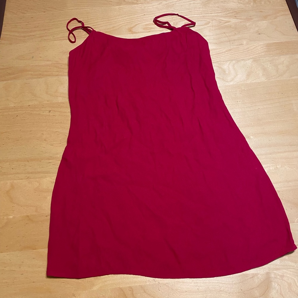 Reformation Lindsay Mini Slip Dress Pink